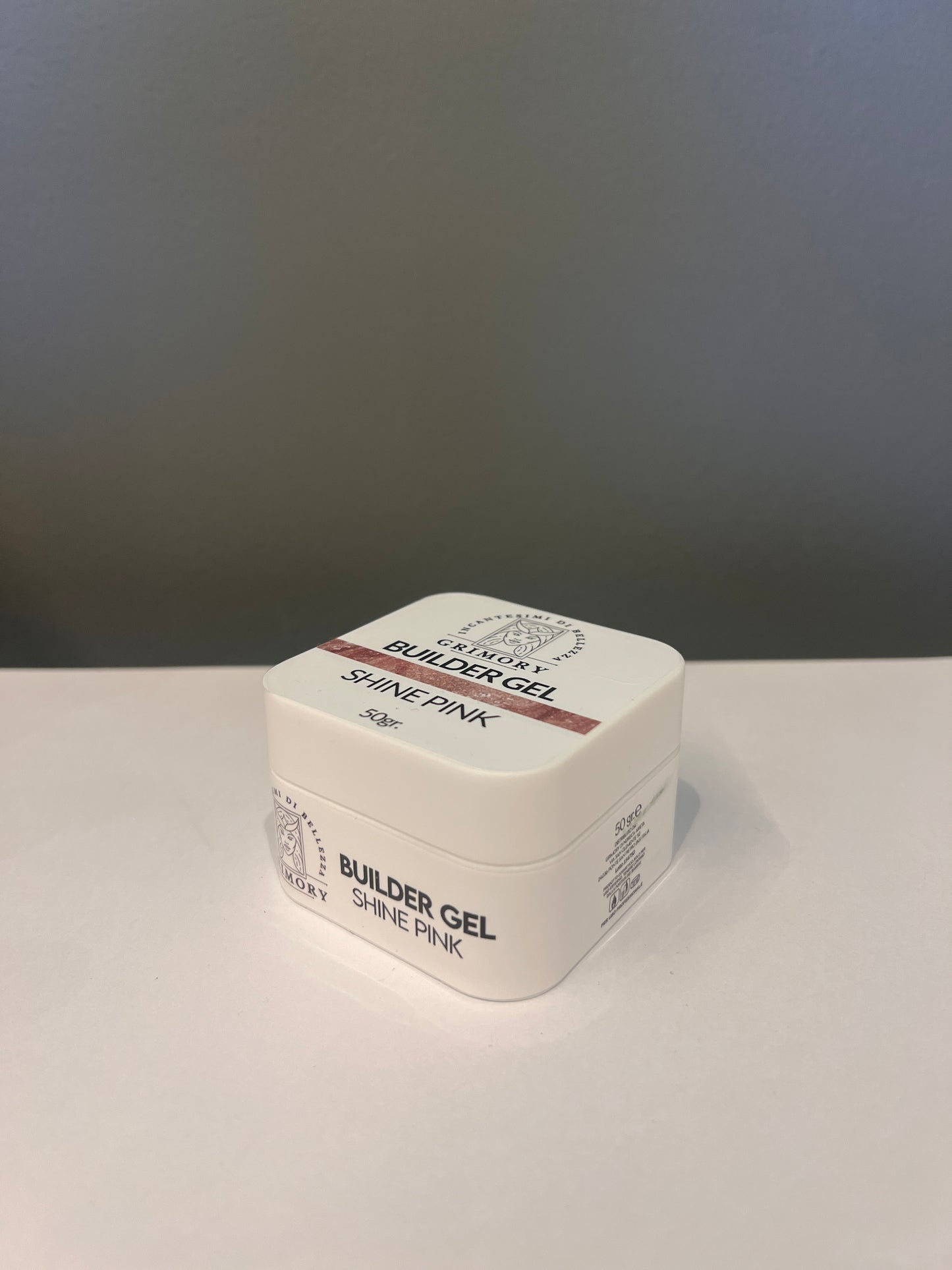 Builder Gel Shine Pink — dettaglio etichetta