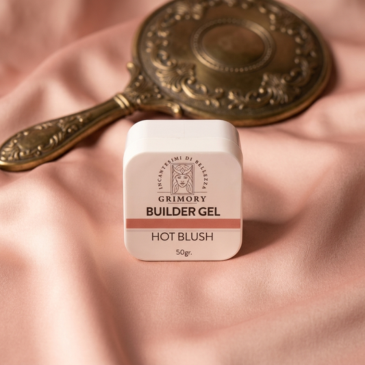 Builder Gel Hot Blush Grimory 50g su seta rosa