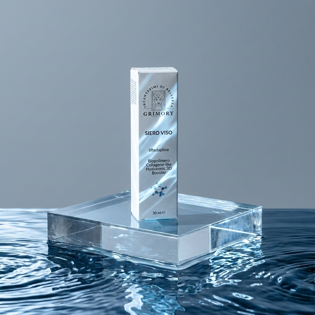 Siero Viso liftadaptive Grimory su acrilico con riflessi d'acqua
