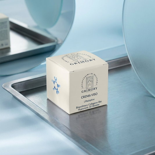 Crema Viso liftadaptive Grimory su vassoio in acciaio